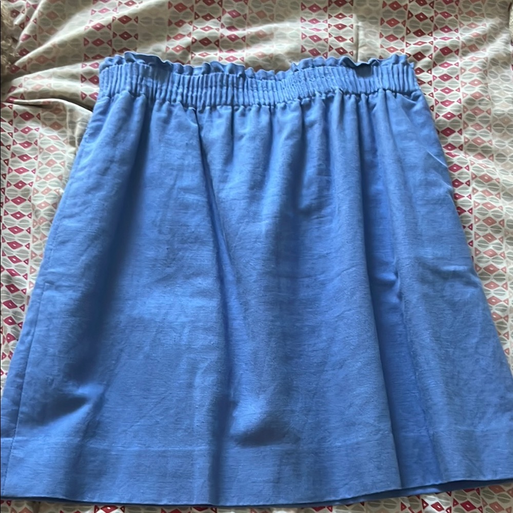 J. Crew A-Line Skirt in Sky Blue